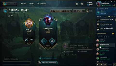 on test les changement du patch entre coupains