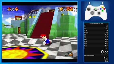 Super Mario 64 - 16 star runs