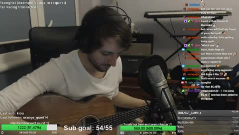 Chill guitar/singing/looping/mom spaghetting | Kinda tired