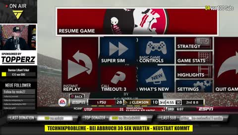 College Football Dynasty - ab jetzt jeden MO, MI & FR Abend
