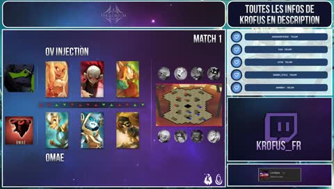 TOURNOIS KTA - "Inglorium" BETA - FINALE Winner Bracket - OV INJECTION vs OMAE !