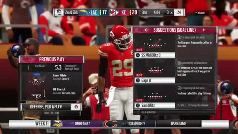 Madden 19 USE Season 2 WK9