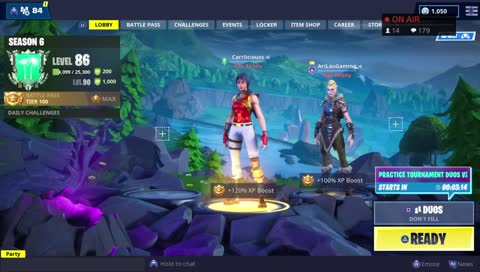 || PS4 Fortnite ||Duo Tournament w/@AriLauGaming|| π―π|| Birthday Month ||
