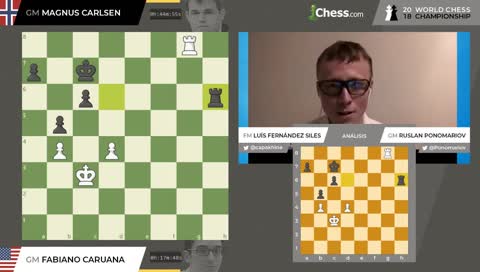Repetición Campeonato del Mundo de Ajedrez 2018 Match #1