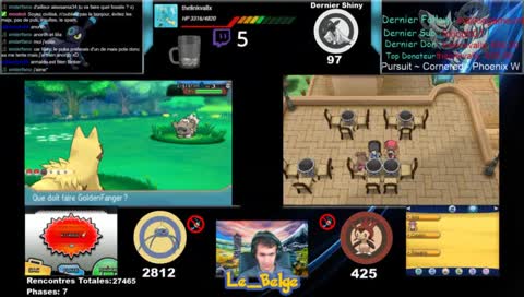 Shiny living dex:[13/807] On Shasse Marisson en reset sur X et Arakdo (phase 7) a 1% Sur Saphir Alpha