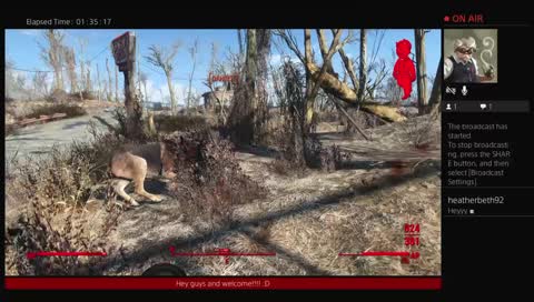 Fallout 4 playthru,come say hi :)
