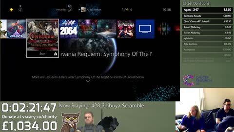 Streaming for 28 or more hours! Please donate at vscary.co/charity if you can!