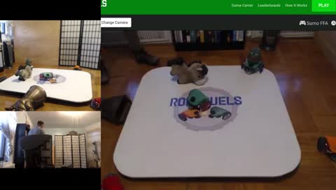 6 Person RoboDuels. 99 cent fee. $5 prize.
