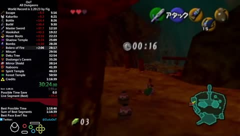 all dungeons for 1:17/WR
