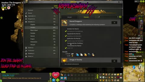 probably some woodcutting tbh (171 Char lvl)