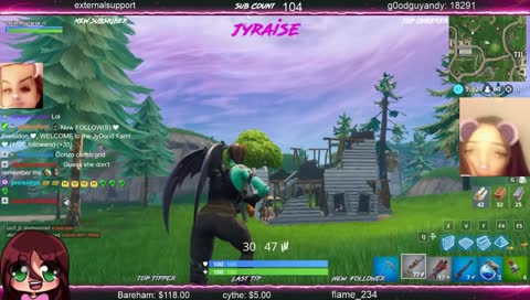 I wish I were pokimane for looks , ninja for good gameplay , timthetatman for good jokes, tfue bc he cute. and drdisrespectlivetv