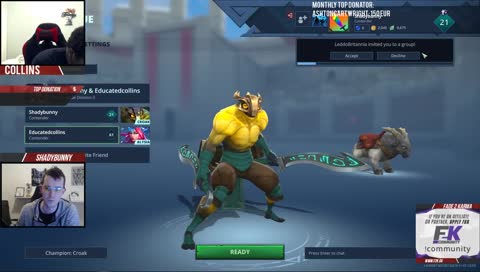F2K Shadybunny - Learning Battlerite - !Battlerite