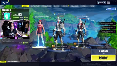 24+ hour stream, Just your regular Filipina gamer girl! (V-Bucks Giveaway @ 100 Subs)