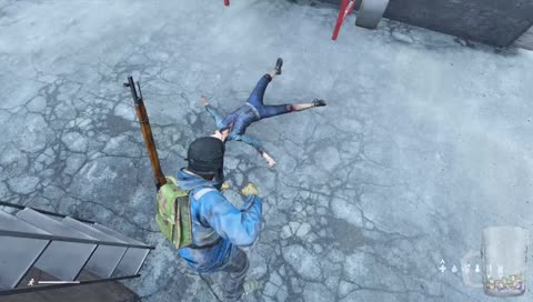 Stimpy just punches out a zombie and tea bags it