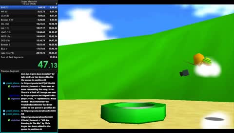 Benedani dies mario 64 speedruns.