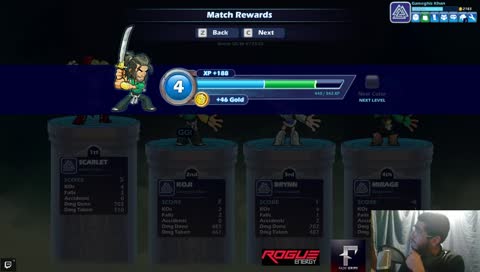 BRAWLHALLA ON PC 1ST TIME. Come chill with me - Sponsored by Rogue Energy & Fade Grips!