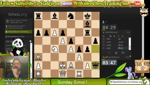 Sladgie Sunday simul on lichess.org !