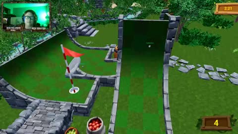 A golfing game you'll never Fore-get... I'll leave.