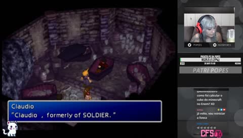 [FFVII] Vincentão na party!! - MARATONA - A cada R$15 ou 2 subs + 30min  -- !doar !sub !padrim