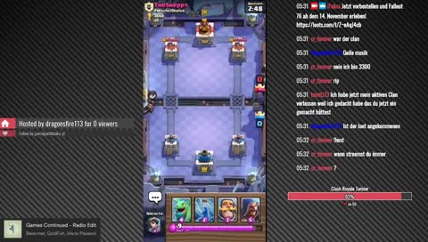 Wann ereiche ich Arenea 12?
10 Follower mehr --> Clashturnier :)   !clan   !add  für duo und so :D