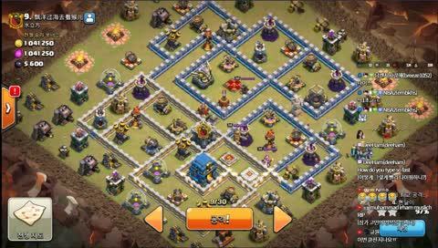 coc 클래시오브클랜 Dokdo's Korea.T VS China19 consecutive wins?!Start Now