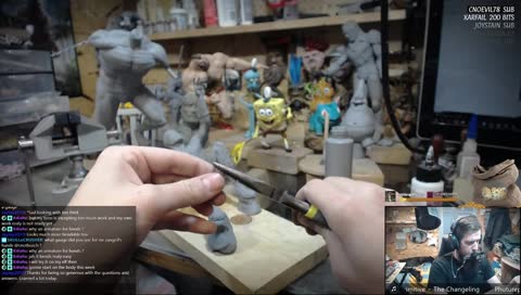 Sculpting Spider-Man. Happy Monday! 
