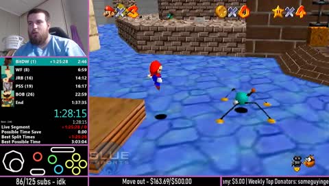 120 star grind - proving I am the future of SM64 | !house