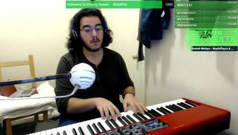 Send your requests using !sr and I'll play them by ear on the spot! No sheet music please.