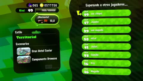 Vamos a Splatoonear un ratico en amistosas
