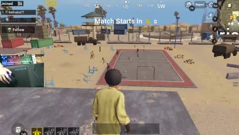 Igramo PUBG mobile. Ako ko hoce moze nam se pridruziti.