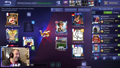 [FR/ENG] No Brain vs Gravity [WIN 5 SKINS tournoi FR] MOBILE LEGENDS