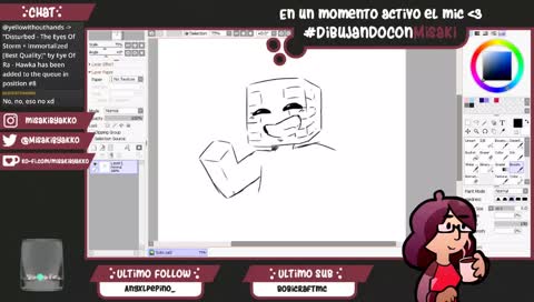 #DibujandoConMisaki | Dibujando subs | Song Request: On