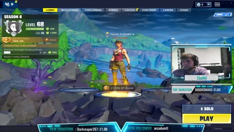 Twitch Partner and 1k! Solo Snipes 400+ Wins [ENG]