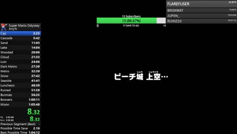 Any% Runs for 1:04