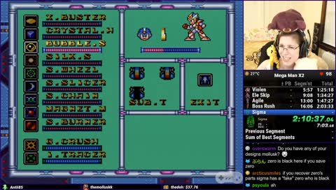 Mega Man X2 for the first time, with more games after! [nosrl]