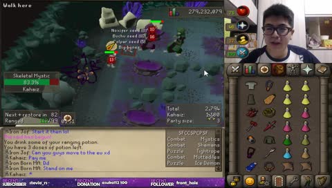 Ironman Raids for his First Item (55 KC so far)