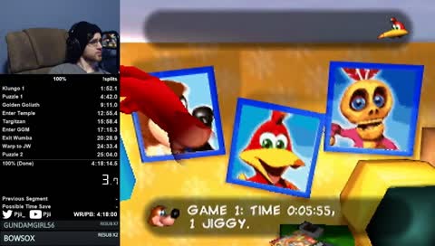 Banjo-Tooie 100% Attempts - [WR: My PB | Goal:4:17:xx] - !100% | !300