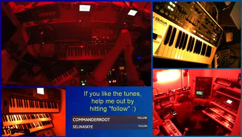 Playing the synthesizers