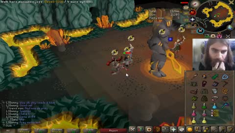 Jesus playing osrs, ironman mode !buckler