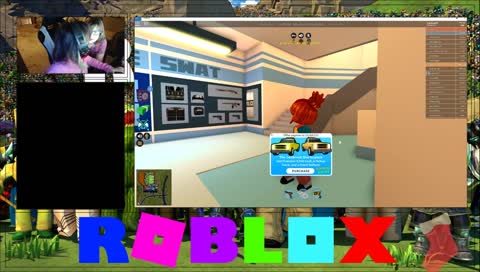 Playing Roblox!