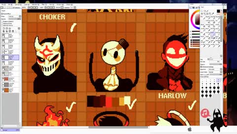 Portrait sprite work