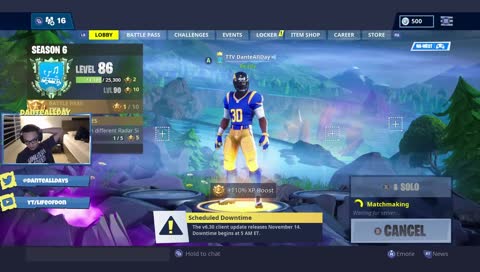 Almost at 100 Followers! DanteAllDay Fortnite / !twitter !youtube (xbox one)