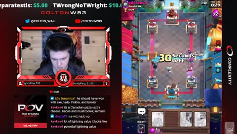 Pushin to top ladder