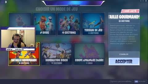  venez me parler ... FORTNITE BATAILLE GOUMANDE