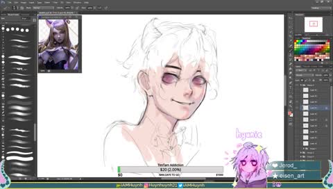 ʕ •́؈•̀ ₎ Early art stream Pog ll Road to 700 Followers