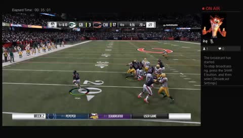 Savage on that GRIDIRON!!!!!!!