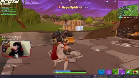 Xert and Spirit look at eachother LMAO