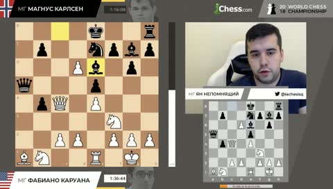 Карлсен - Каруана. Лондон. Матч на первенство мира. IV партия.