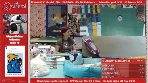 Let's finish the Black Mage quilt! EPP Design Nov 20 5-8pm St Jude kicks off Nov 23rd.