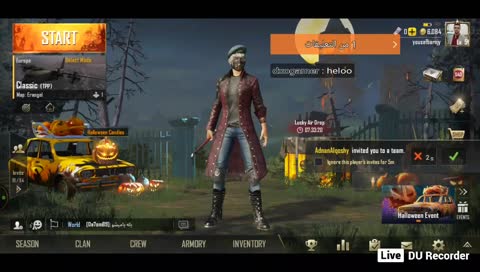 البث المباشر بواسطة DU Recorder